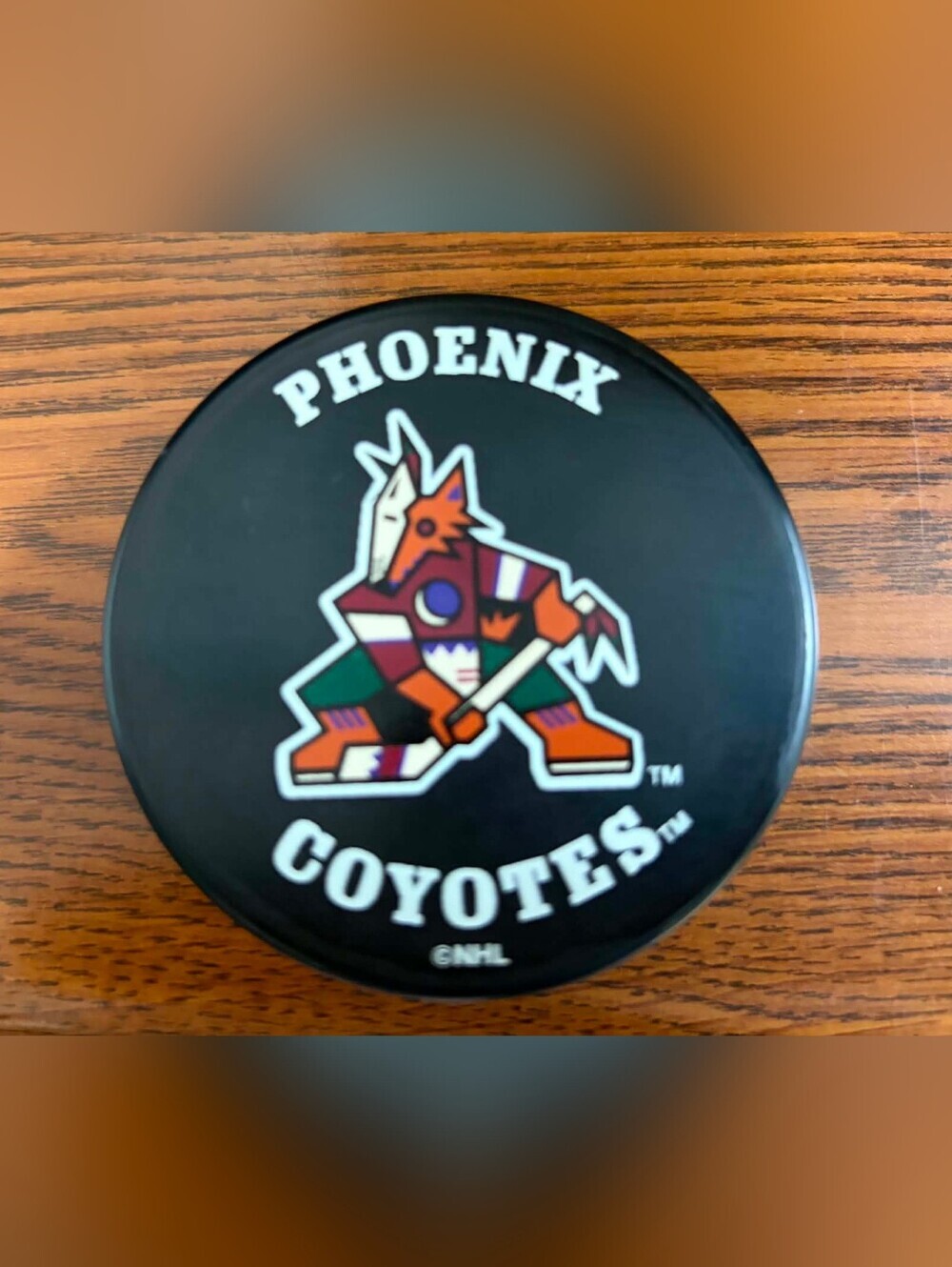 Vintage NHL Phoenix Coyotes Hockey Puck